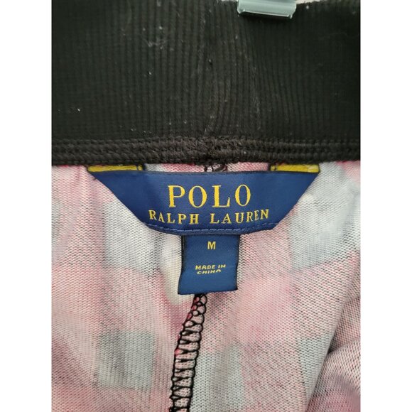 Polo Ralph Lauren Red Black Check teddy Bear pj set pajamas size Medium Sleep - Picture 8 of 12